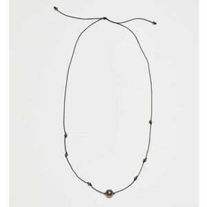 Bagatiba brand Knotted Pyrite Necklace